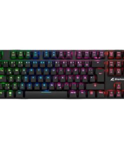 TECLADO GAMING RGB SHARKOON PUREWRITER TKL MECÃNICO USB INGLÃS SWITCH AZUL 4044951021529