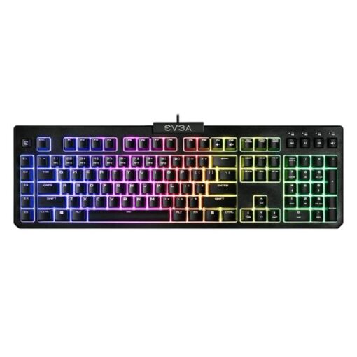 TECLADO GAMING RGB EVGA Z12 MEMBRANA ALÃMBRICO USB INGLÃS 834-W0-12US-KR