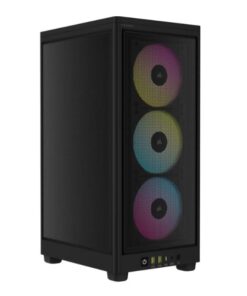 CASE RGB CORSAIR 2000D AIRFLOW MINI TOWER VENTILADORES 3 DE 120MM CON REJILLAS DE ACERO CC-9011246-WW