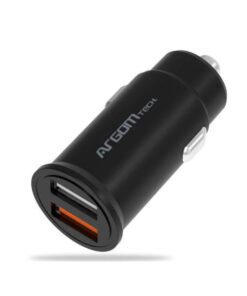 CARGADOR DE AUTO ARGOM CHARGE 30W 2-USB PORTS ARG-AC-0111BK