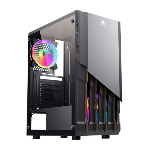 CASE GAMING RGB EAGLE WARRIOR CG03AARA001C MID TOWER 1 VENTILADOR DE 120MM CON TIRA RGB