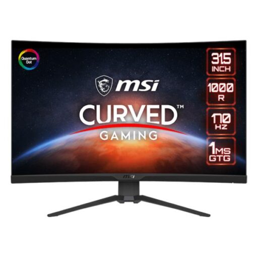 MONITOR 31.5" MSI MAG 325CQRF 2560 x 1440 170HZ 1MS 2K HDMI DISPLAY PORT USB-C ADAPTIVE SYNC CURVED 9S6-3DC64T-004