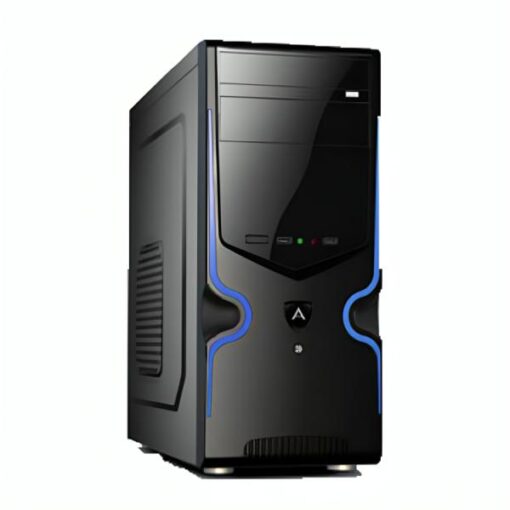 CASE AGILER MID TOWER SIN VENTILACIÃN INCLUIDA CON FUENTE DE PODER 600W AGI-C007B