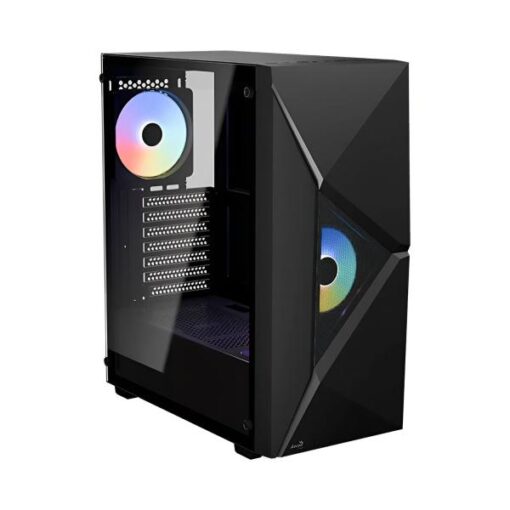 CASE GAMING RGB AEROCOOL PLAYER-G-BK-V1 MID TOWER VENTILADORES 2 DE 120MM CON VIDRIO LATERAL ACCM-ES06023.11