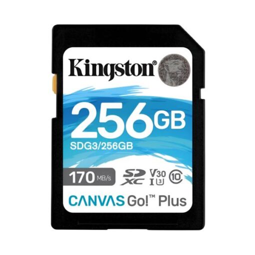 MEMORIA SD 256GB KINGSTON SDXC CANVAS GO PLUS 170R C10 SDG3/256GB