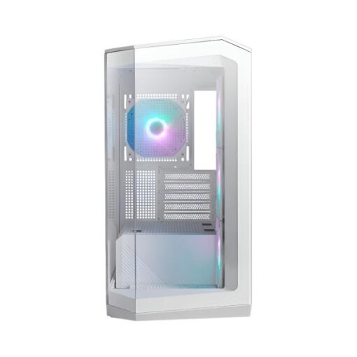 CASE RGB MSI MAG PANO M100R PZ MINI TOWER VENTILADORES 4 DE 120MM CON VIDRIO LATERAL PANORÃMICO DE 270 GRADO 306-7G24W24-809