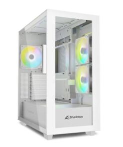 CASE GAMING RGB SHARKOON REBEL C60 MID TOWER VENTILADORES 4 DE 120MM CON VIDRIO LATERAL Y FRONTAL 4044951040049