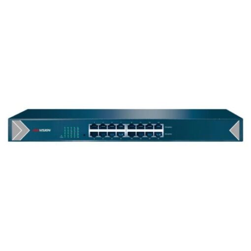 SWITCH 16 PUERTOS HIKVISION L2. UNMANAGED. 16 GIGABIT RJ45 PORTS. DESKTOP PLASTIC DS-3E0516-E (O-STD) 301801289