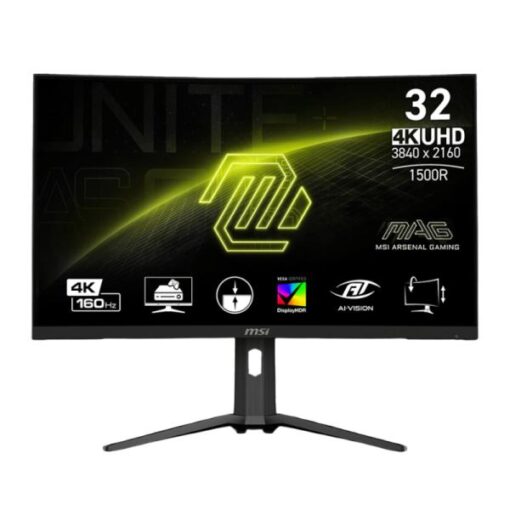 MONITOR 32" MSI MAG 321CUP 3840X2160 160HZ 4K 1500R DP HDMI CURVO 9S6-3DC54A-013
