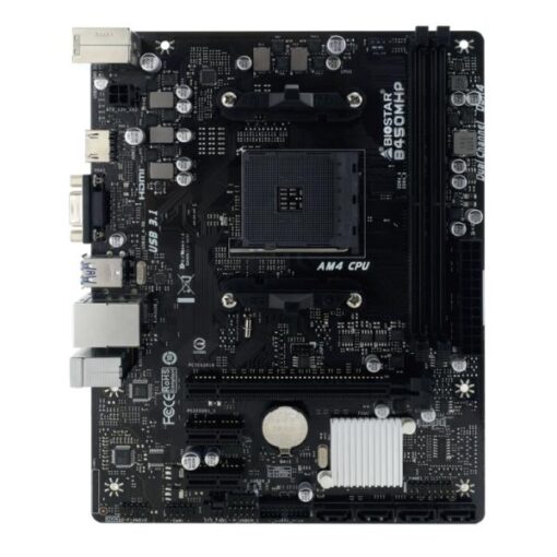 TARJETA MADRE BIOSTAR B450MHP V6.1 SOCKET AM4 DDR4 USB 3.2 HDMI GIGABIT LAN 2 PCIE