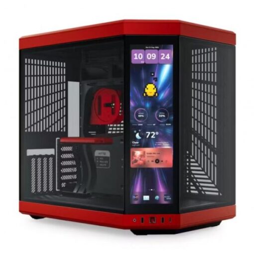 CASE GAMING HYTE Y70 GEN 1 MID TOWER SIN VENTILACIÃN CON VIDRIO FRONTAL Y LATERAL Y PANTALLA TOUCH LCD 4K CS-HYTE-Y70-BR-L