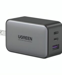CARGADOR DE PARED UGREEN CD244 2 PUERTOS USB-C Y 1 PUERTO USB-A CARGA RAPIDA 65W 10334