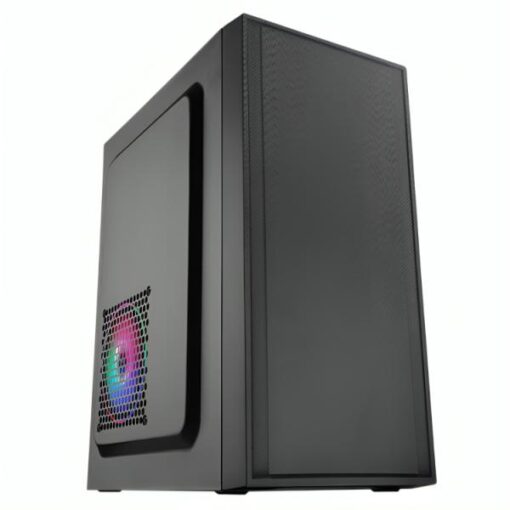 CASE CM03Q1RA001C MINI TOWER SIN VENTILACIÃN INCLUIDA CON PANEL LATERAL Y CON FUENTE DE PODER 600W
