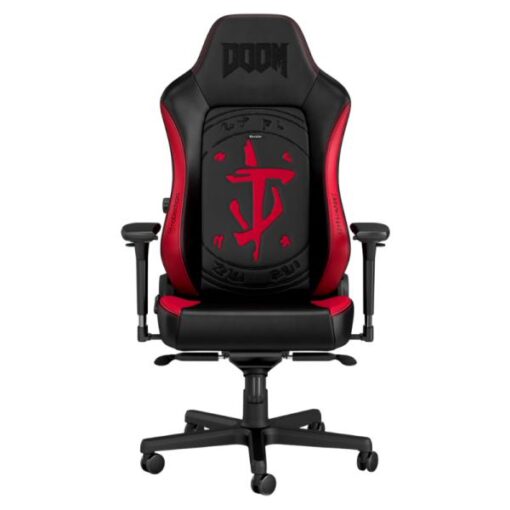 SILLA GAMING NOBLECHAIRS HERO EDICIÃN DOOM CUERO SINTÃTICO RESPIRABLE NBL-HRO-PU-DET