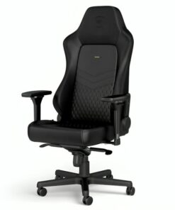 SILLA GAMING NOBLECHAIRS HERO CUERO AUTENTICO NBL-HRO-RL-BLA