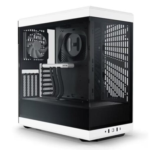 CASE GAMING HYTE Y40 MID TOWER VIDRIO TEMPLADO 1 ABANICO TRASERO Y 1 ABANICO CON VIDRIO PANORÃMICO LATERAL Y FRONTAL CS-HYTE-Y40-BW