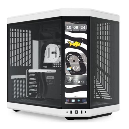 CASE GAMING HYTE Y70 TOUCH INFINITE MID TOWER SIN VENTILACIÃN INCLUIDA CON PANTALLA TÃCTIL DE 14.5" GEN 2 CS-HYTE-Y70TI-WB