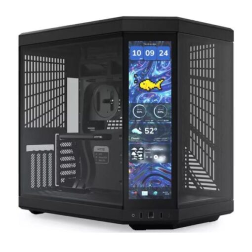 CASE GAMING HYTE Y70 TOUCH INFINITE MID TOWER SIN VENTILACIÃN INCLUIDA CON PANTALLA TÃCTIL DE 14.5" GEN 2 CS-HYTE-Y70TI-BB