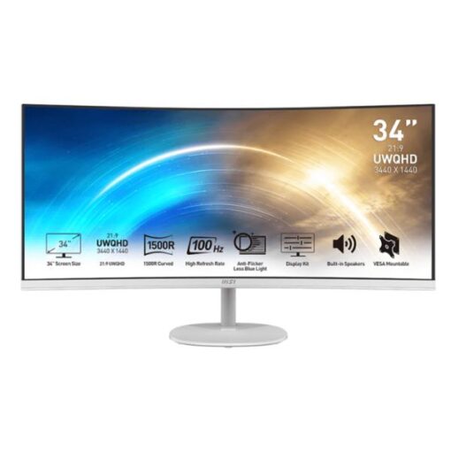 MONITOR MSI PRO MP341CQW 34" CURVO 3440 X 1440 100 HZ ANTI-GLARE HDMI Y DP 9S6-3PB2CT-006