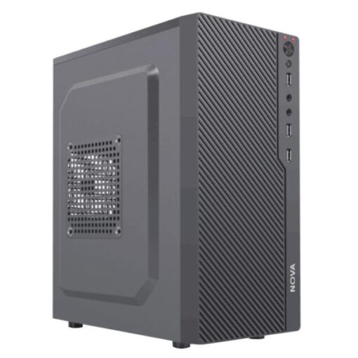 CASE NOVA CM04KTRA002C MINI TOWER SIN VENTILACIÃN INCLUIDA CON PANEL LATERAL Y CON FUENTE DE PODER PE600RNF013C