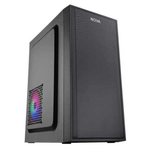 CASE NOVA CM03Q1RA003C MINI TOWER SIN VENTILACIÃN INCLUIDA CON FUENTE DE PODER 600W PE600RNF013C