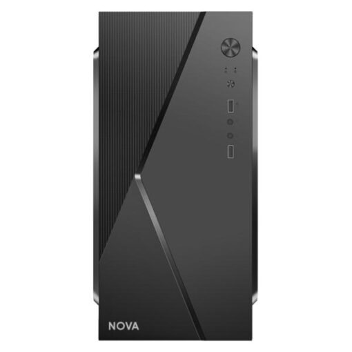 CASE NOVA CM04Q1RA003C MINI TOWER SIN VENTILACIÃN INCLUIDA CON PANEL LATERAL Y CON FUENTE DE PODER 600W PE600RNF013C