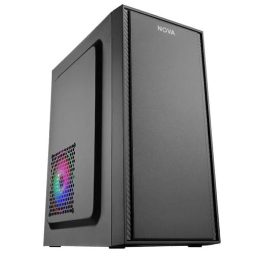 CASE NOVA CM02Q1RA002C MINI TOWER SIN VENTILACIÃN INCLUIDA CON FUENTE DE PODER 600W PE600RNF013C