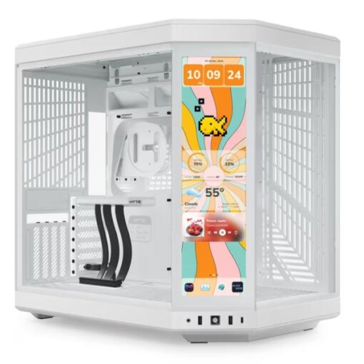 CASE HYTE Y70 TOUCH INFINITE TORRE MEDIA VIDRIO TEMPLADO CON PANTALLA TÃCTIL 14.9" GEN 3 CS-HYTE-Y70TTI-WW