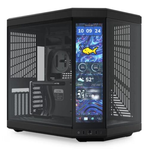 CASE HYTE Y70 TOUCH INFINITE TORRE MEDIA VIDRIO TEMPLADO CON PANTALLA TÃCTIL 14.9" GEN 3 CS-HYTE-Y70TTI-BB
