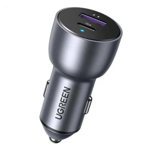 CARGADOR DE CARRO UGREEN CD213 36W 1 PUERTO USB-C Y 1 PUERTO USB-A CARGA RAPIDA 60980
