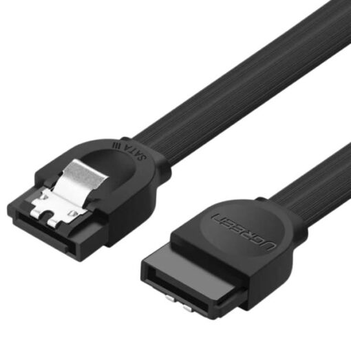CABLE SATA III UGREEN US217 6GBPS 0.5M COMPATIBLE CON SATA I Y II 30796
