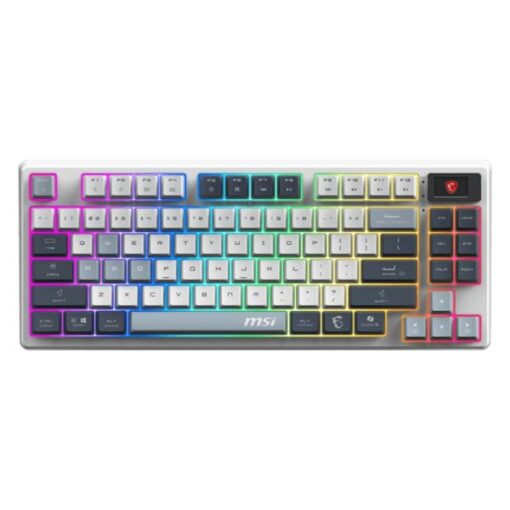 TECLADO GAMING RGB MSI FORGE GK600 TKL WIRELESS SKY MECÃNICO INALÃMBRICO BLUETOOTH INGLÃS S11-43CEP01-HH9