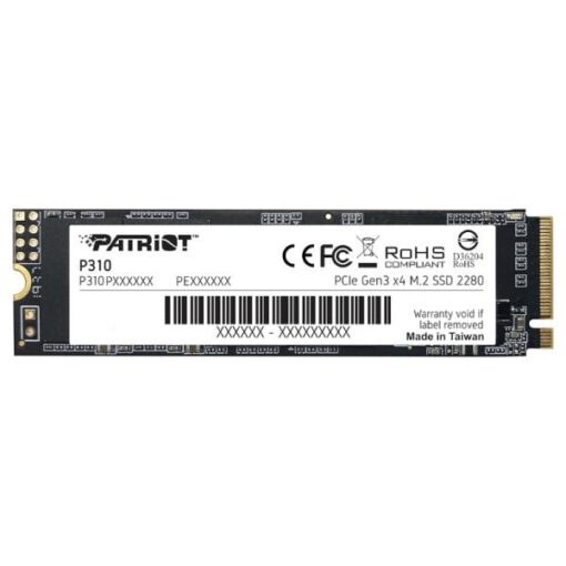 HD INTERNO SOLIDO 960GB PATRIOT P310 PCLE GEN3 X4 M.2 2280 NVME 1.3 2,100 / 1,800MB/S P310P960GM28 P310