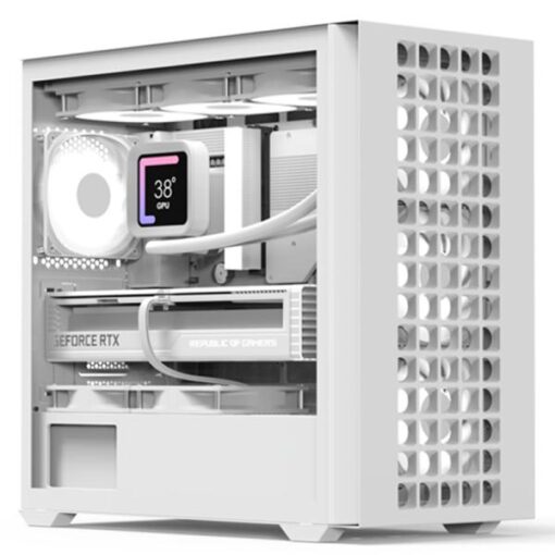 CASE RGB AEROCOOL D302A-G-WT-V1 TORRE PEQUEÃA VIDRIO LATERAL Y MALLA FRONTAL 3 ABANICOS FRONTALES Y 1 ABANICO TRASERO ACCS-DS04043.21