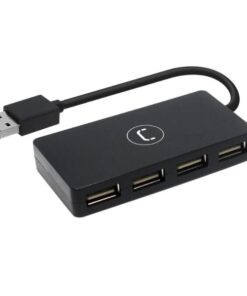 HUB UNNO TEKNO 4 PUERTOS USB 2.0 HB1008BK