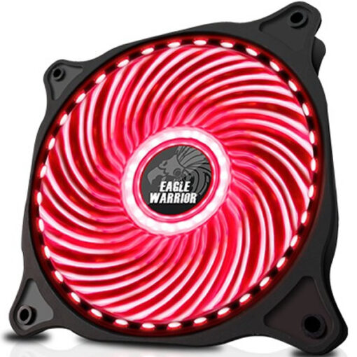 ABANICO EAGLE WARRIOR 33 LED FAN 120X120X25MM RED LIGHT FCF12256004C