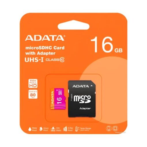 MEMORIA MICRO SD 16GB CLASE 10 ADATA AUSDH16GUICL10A1-RA1