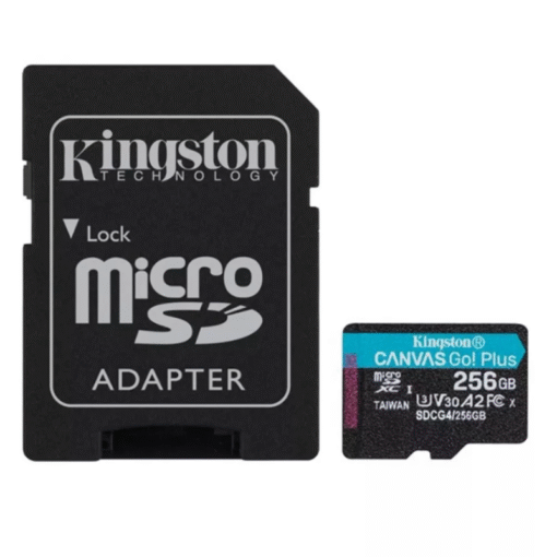 MEMORIA MICRO 256GB KINGSTON SDCG4/256GB CLASE 10 UHS-I V30 200 MB/S PARA DRONES Y CAMARAS DEPORTIVAS