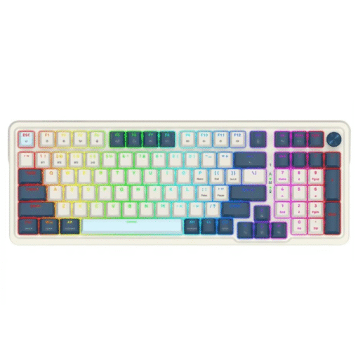 TECLADO GAMING RGB REDRAGON EISA K686WB PRO MECANICO INALAMBRICO (BLUETOOTH/2.4GHZ) Y ALAMBRICO INGLES SWITCH ROJO