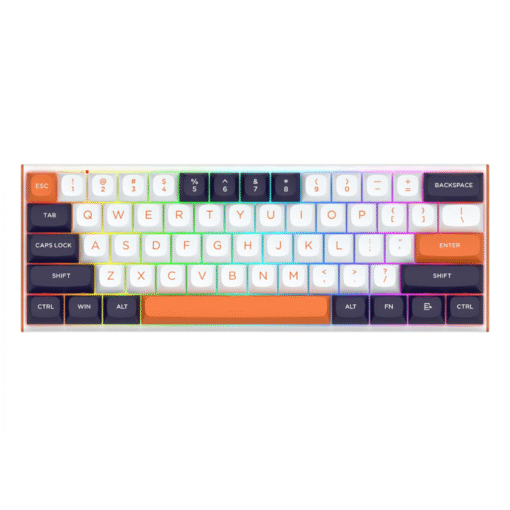 TECLADO GAMING RGB REDRAGON FIDD K683WBO MECANICO ALAMBRICO INGLES