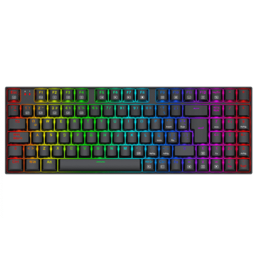 TECLADO GAMING RGB REDRAGON ZIGGS K669 MECANICO ALAMBRICO ESPAÃOL SWITCH ROJO