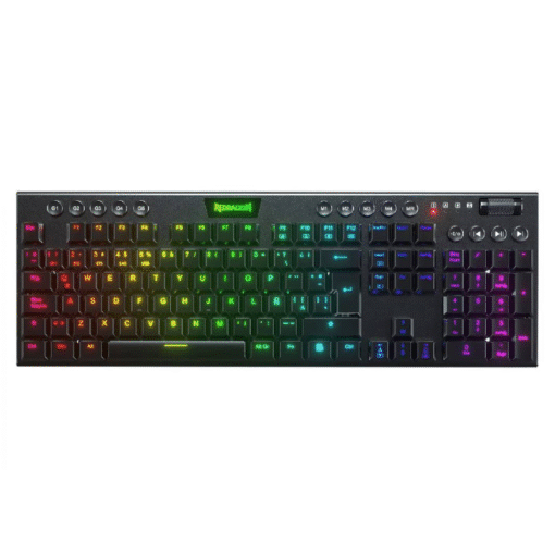 TECLADO RGB REDRAGON HORUS FS K619 MECANICO ALAMBRICO ESPAÃOL SWITCH ROJO