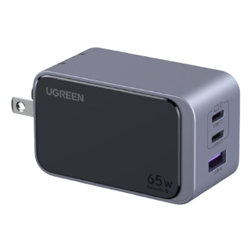CARGADOR DE PARED UGREEN X553 NEXODE S 65W 2 PUERTOS USB-C Y 1 PUERTO USB-A DE CARGA RAPIDA 45223