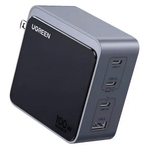 CARGADOR DE PARED UGREEN X565 100W 3 PUERTOS USB-C Y 1 PUERTO USB-A DE CARGA RAPIDA 45224
