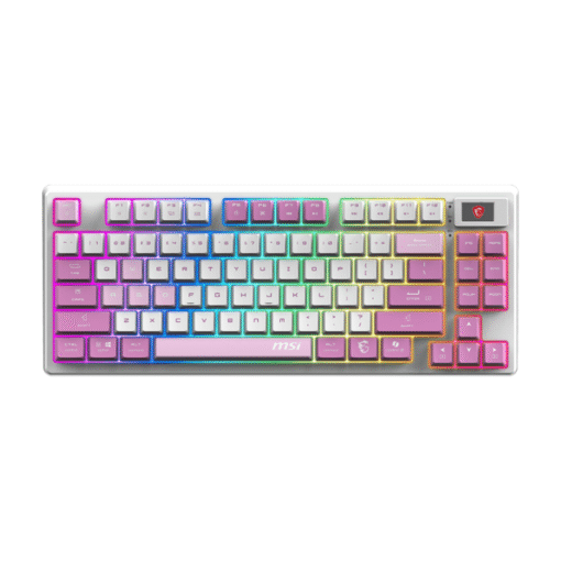 TECLADO GAMING RGB MSI FORGE GK600 TKL W VIOLET US MECÃNICO INALÃMBRICO BLUETOOTH / 2.4 GHZ INGLÃS S11-43CEQ01-HH9