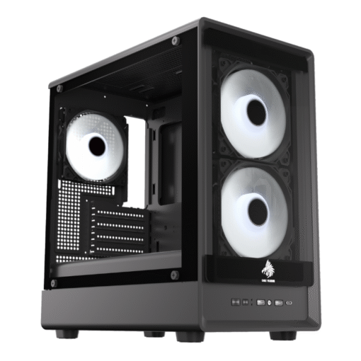CASE EAGLE WARRIOR CG02AMRA001C TORRE PEQUEÃA CON 2 ABANICOS CON VIDRIO LATERAL
