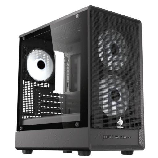 CASE EAGLE WARRIOR CG03AMRA001C TORRE PEQUEÃA CON 2 ABANICOS CON VIDRIO LATERAL